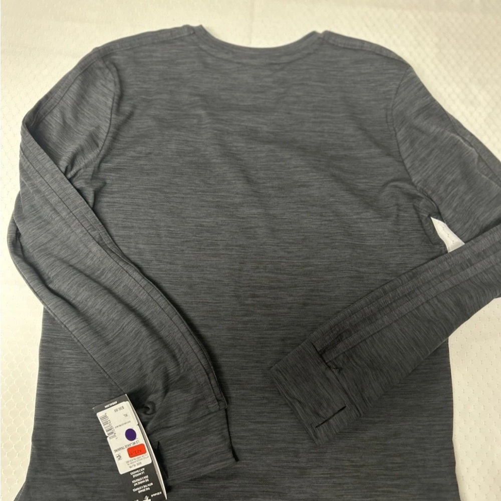 Adidas Girls V.COLORS Three Stripes Long Sleeve Melange Training T-shirt Nwt L14 - Picture 15 of 16